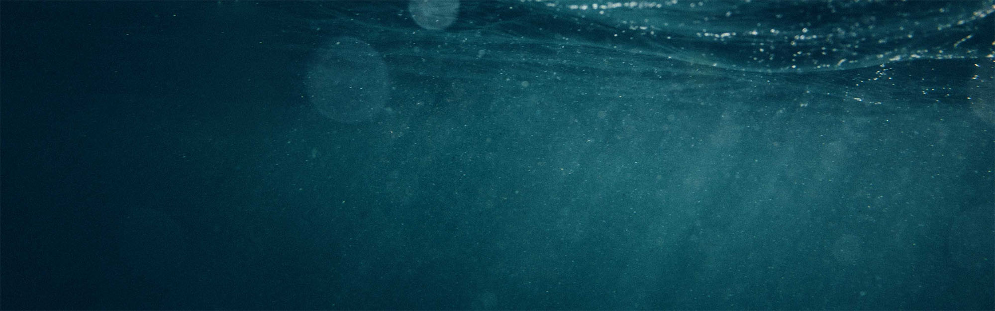 under water